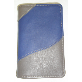 Porte feuille Théo Bicolor Gris / Bleu